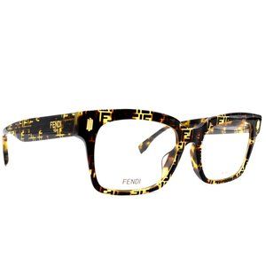 NEW FENDI FF0453/F HAVANA PATTERN EYEGLASSES FRAME